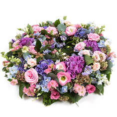 Large Pink and Lilac Wreath