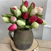 Tulip Silk flower jug
