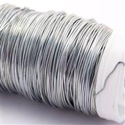 Silver colour wire on roll