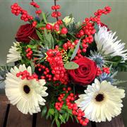 A Florist choice Christmas hand tie 