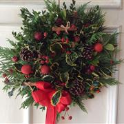Holly and Fruit Seasonal Wreath