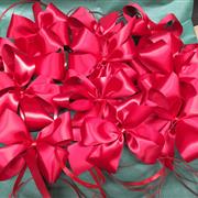 Red Satin Bows