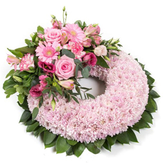 Pink Massed Wreath