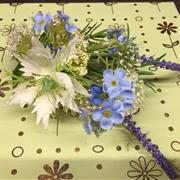 Faux flower wristlet