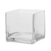 Glass cube vase