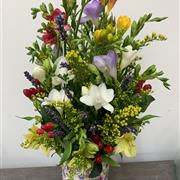 Freesia and Lavender Meadow Pot
