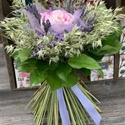 Pink dried flower hand tied 