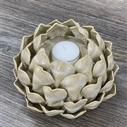 Ceramic Artichoke Candle Holder
