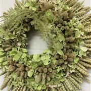 Autumn Greens Door Wreath