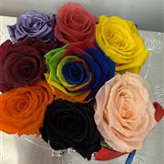Large Mirror Vase Preserved Roses 