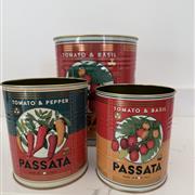 Tomato and Pepper Tins
