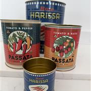 Harrisa Tomato Pepper Tins