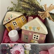 Ceramic T Lights house duo