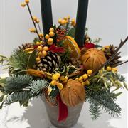 Fruit and Candle Tall Table Centre