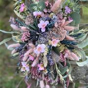 Pretty Pastel Dried Flower Swag