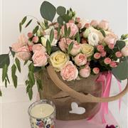 Pastel Pink Verbena Tote Bag Gift Set