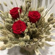 Dried Flower Bouquet Ruby Rose