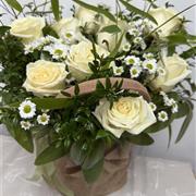 A White Rose Tote Bag