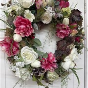 Peony Rose Door Wreath